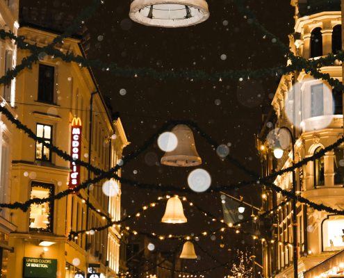 Julebelysning i Karl Johans gate