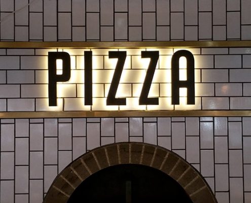 Pizza - Lysskilt