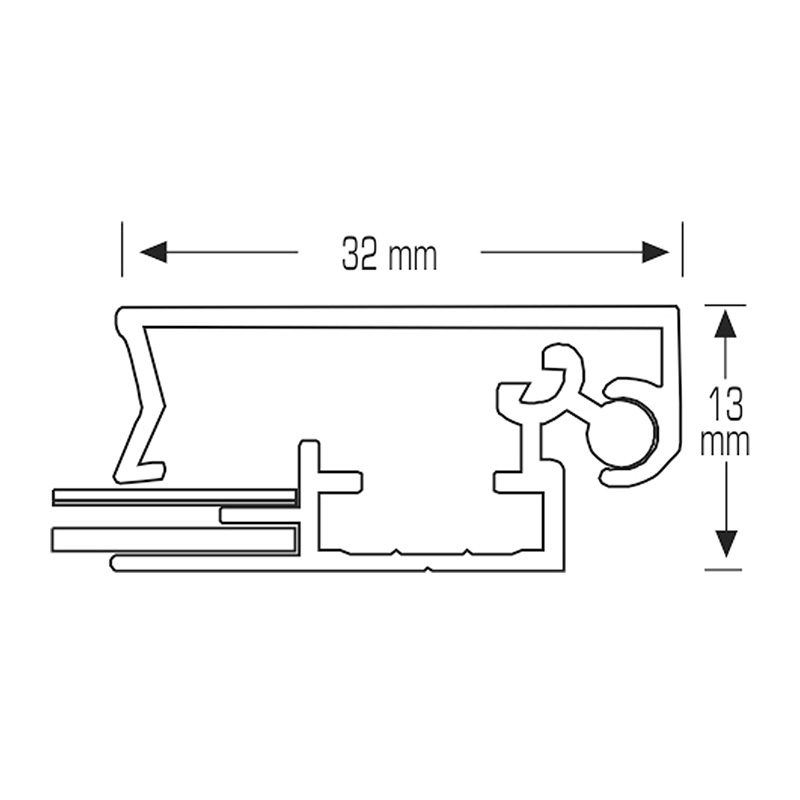Plakatramme 32mm Flat profil - Bilde 2