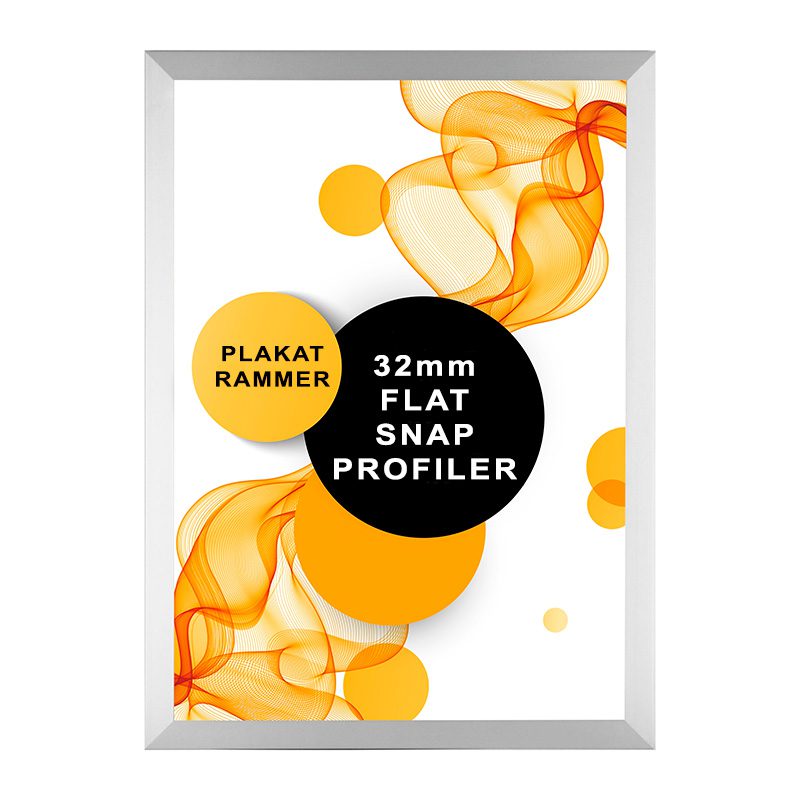 Plakatramme 32mm Flat profil