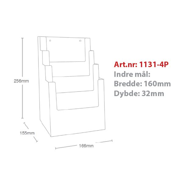 Brosjyreholder 4xA5 - Bilde 2