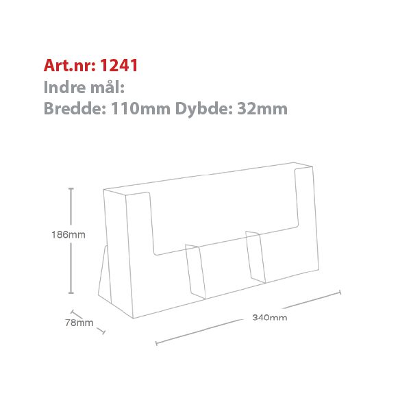 Brosjyreholder Bord M65 - Bilde 2