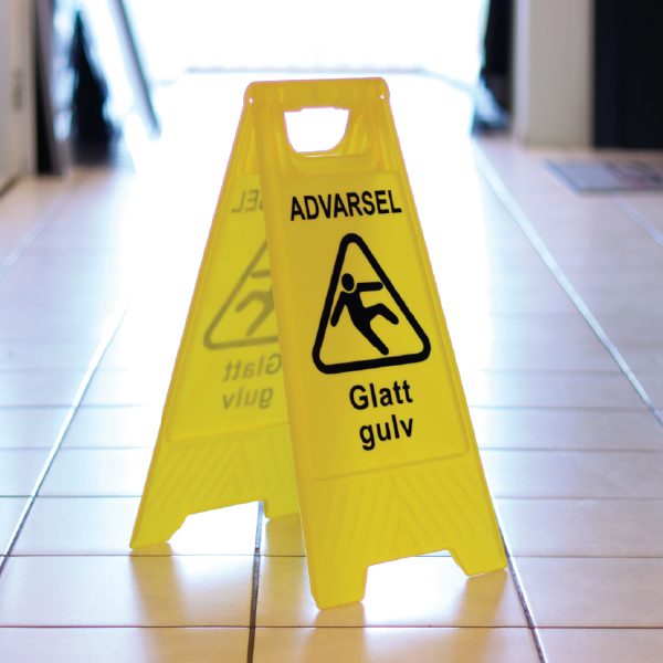 Warning Sign Glatt Gulv